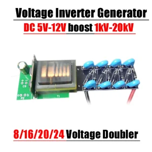 Adjustable High Voltage Electrostatic Generator – 1kV to 20kV Pulse Arc Inverter (5V-12V DC)