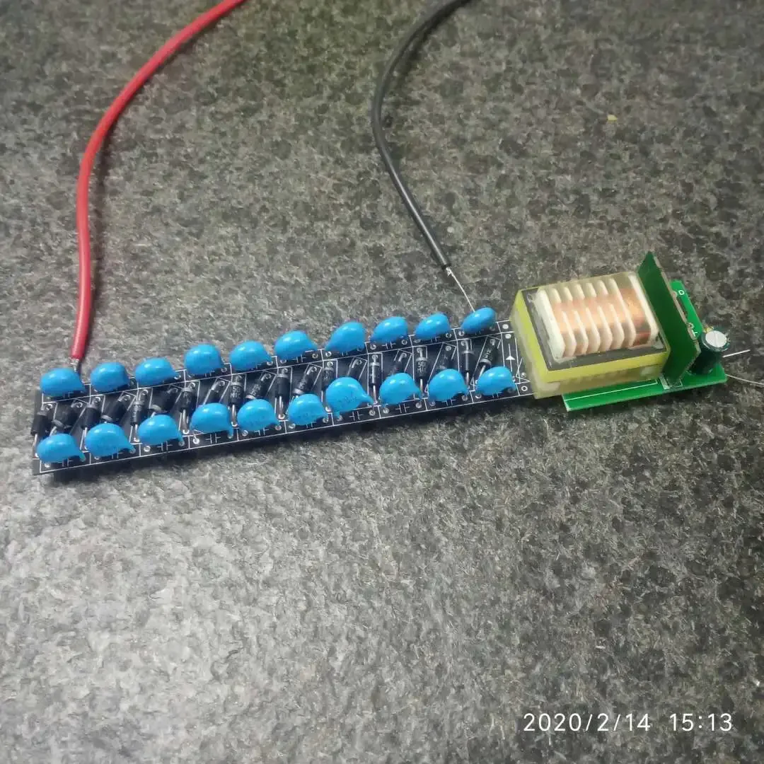 Adjustable High Voltage Electrostatic Generator – 1kV to 20kV Pulse Arc Inverter (5V-12V DC) - Image 4